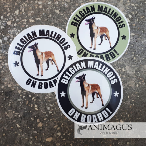 Malinois Sticker Auto - diverse modele