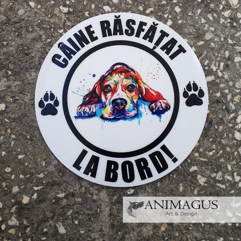 Beagle Sticker Auto - diverse modele