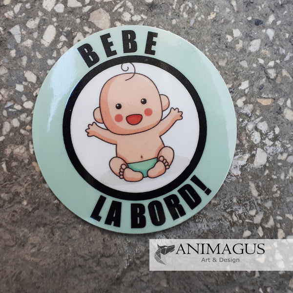 Bebe la Bord Sticker Rotund