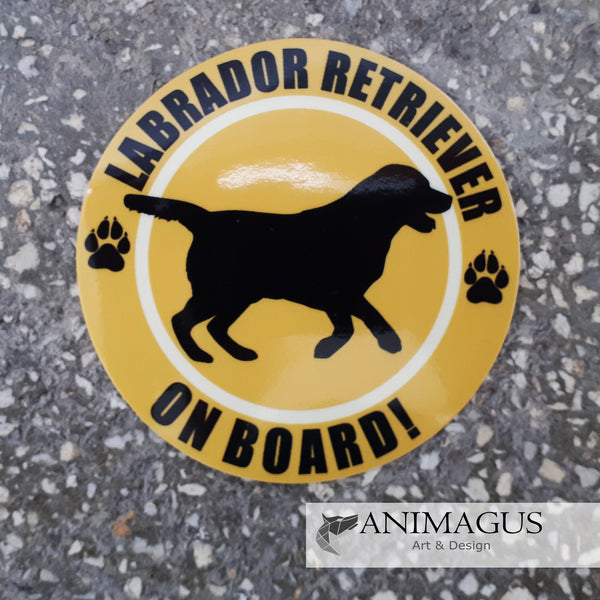 Labrador on Board - Sticker - variante