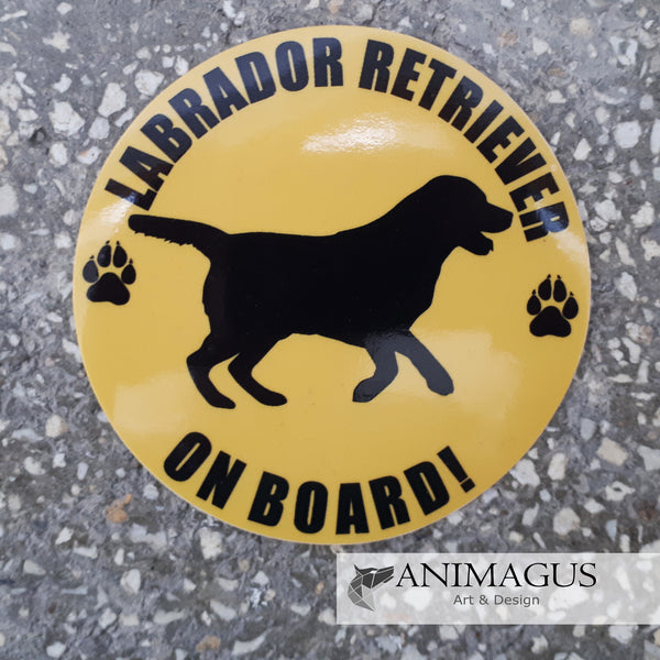 Labrador on Board - Sticker - variante