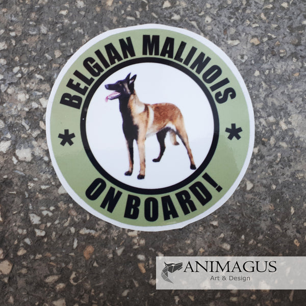 Malinois Sticker Auto - diverse modele