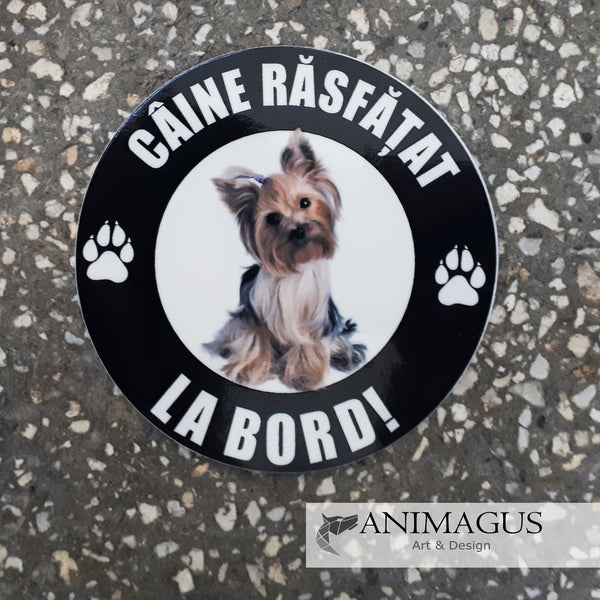 Yorkie Sticker Auto - diverse modele