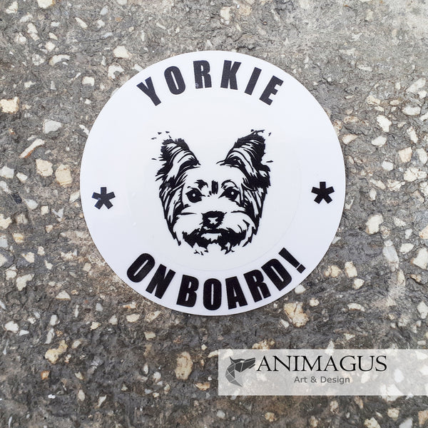 Yorkie Sticker Auto - diverse modele