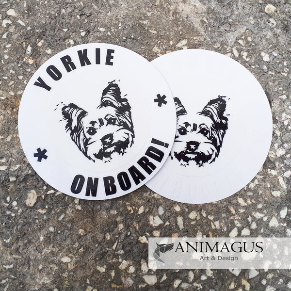 Yorkie Sticker Auto - diverse modele